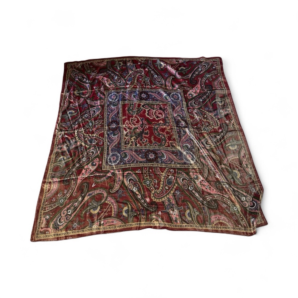ATG All That Glitters of San Francisco  50% Metallic 50% Rayon Scarf Vintage